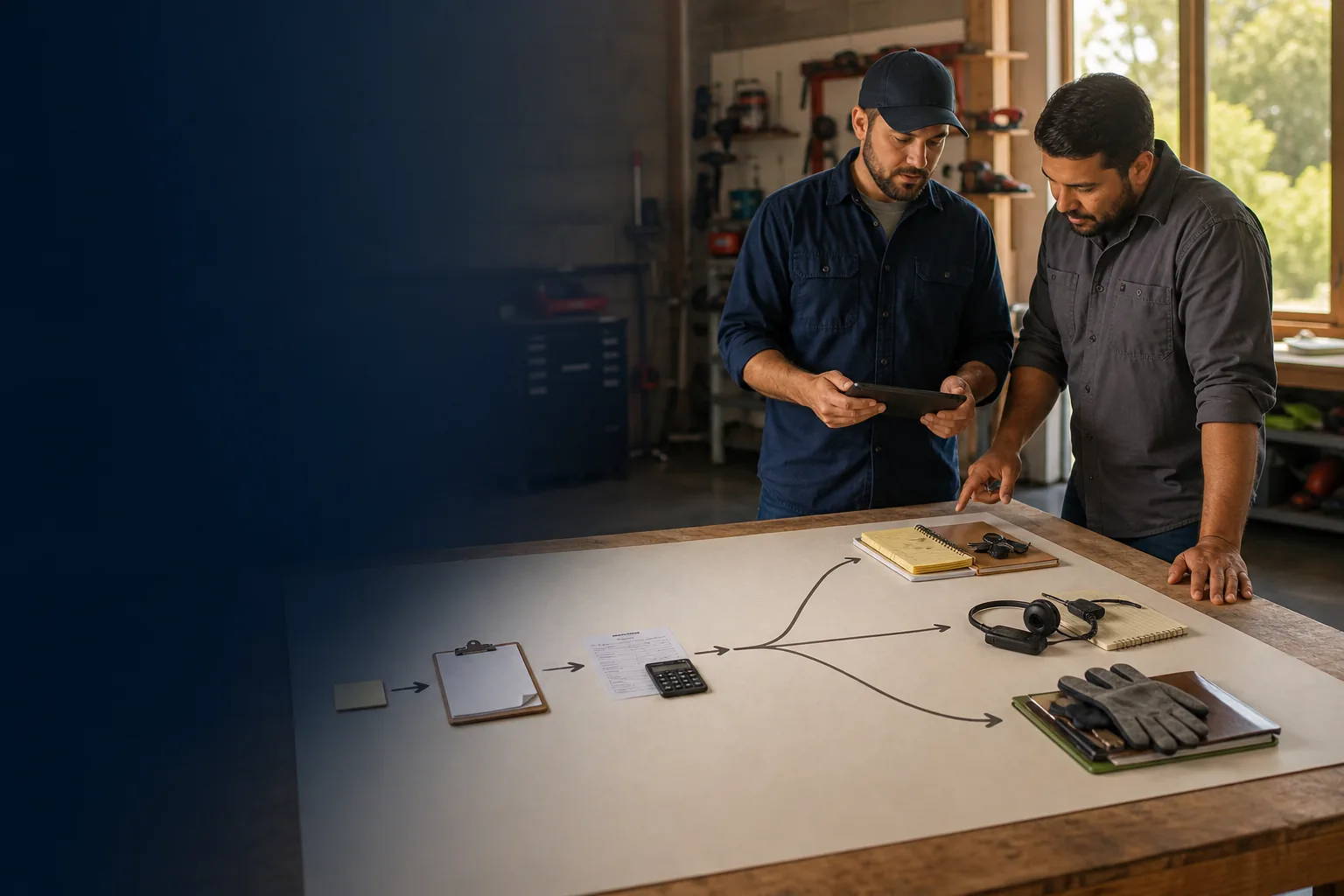 Home-service owner deciding whether a lean workflow still fits or needs a broader path