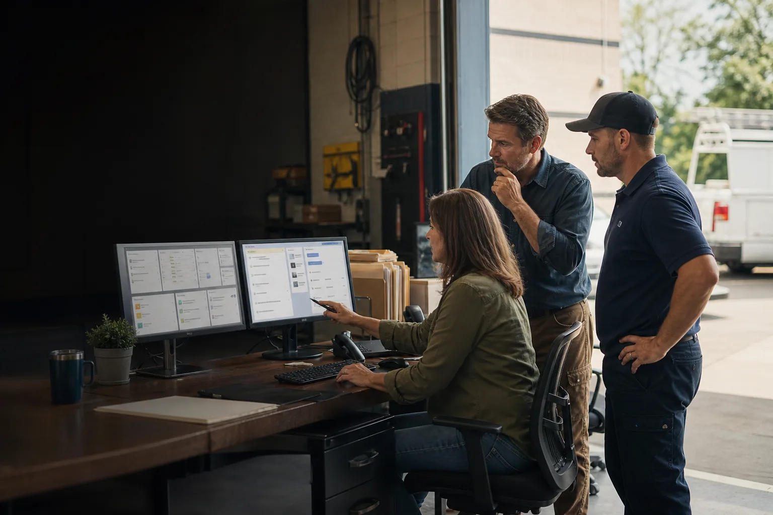 Established service office comparing operational depth with a simpler customer workflow