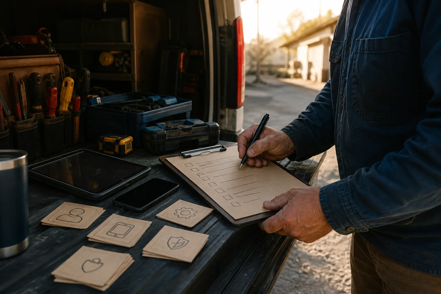 Contractor turning a software shortlist into a field-ready checklist