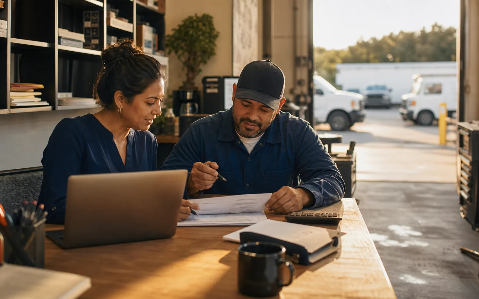 Home-service team reviewing how QuickBooks Payroll could fit its daily workflow